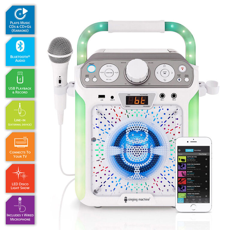 Singing Machine - Groove Bt Système De Karaoké Bluetooth