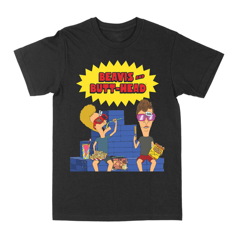 Beavis et Butt-head Food- noir chemise