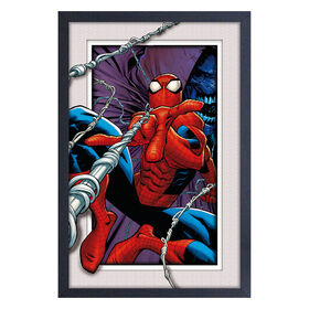 11X17 Faux Matte-Spiderman-Swinging