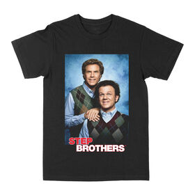 Step  Brothers- Portrait Black Tshirt-Large