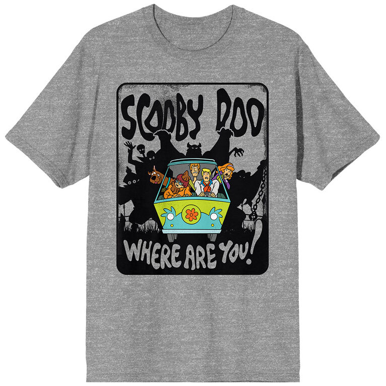 Scooby Doo Mystery Inc Gris T-Shirt