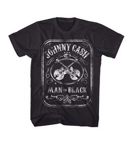 Johnny Cash- Jack Daniels- Black Tshirt- Small