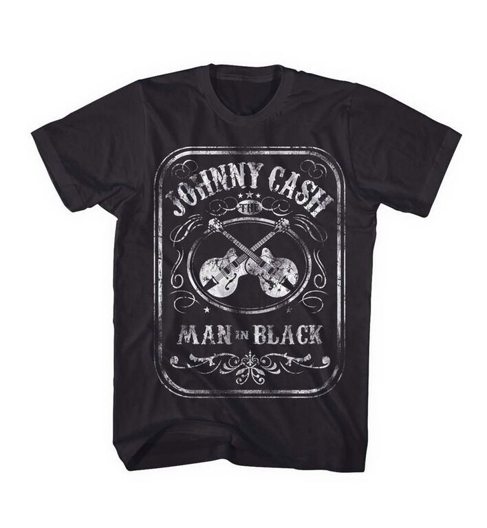 Johnny Cash- Jack Daniels- Black Tshirt- Small