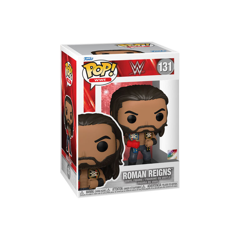 Funko POP WWE: Roman Reigns avec Belts Figurine En Vinyle