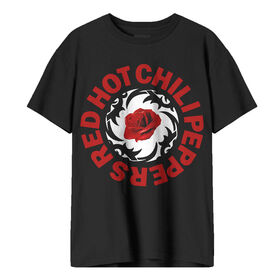 Red Hot Chili Peppers-Rose- Black Tshirt- Large