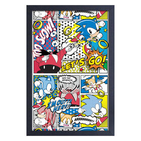 11X17 Framed Print-Sonic-Comic