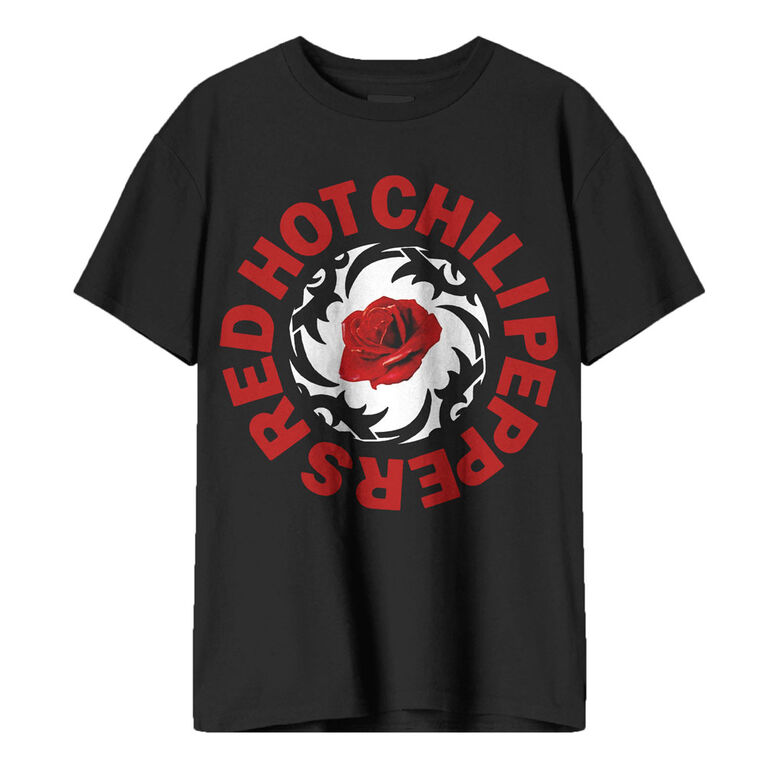 Red Hot Chili Peppers-Rose- Black Tshirt- Small