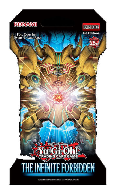 Booster et protège-cartes L'Infini Interdit Yu-Gi-Oh! - Édition anglaise