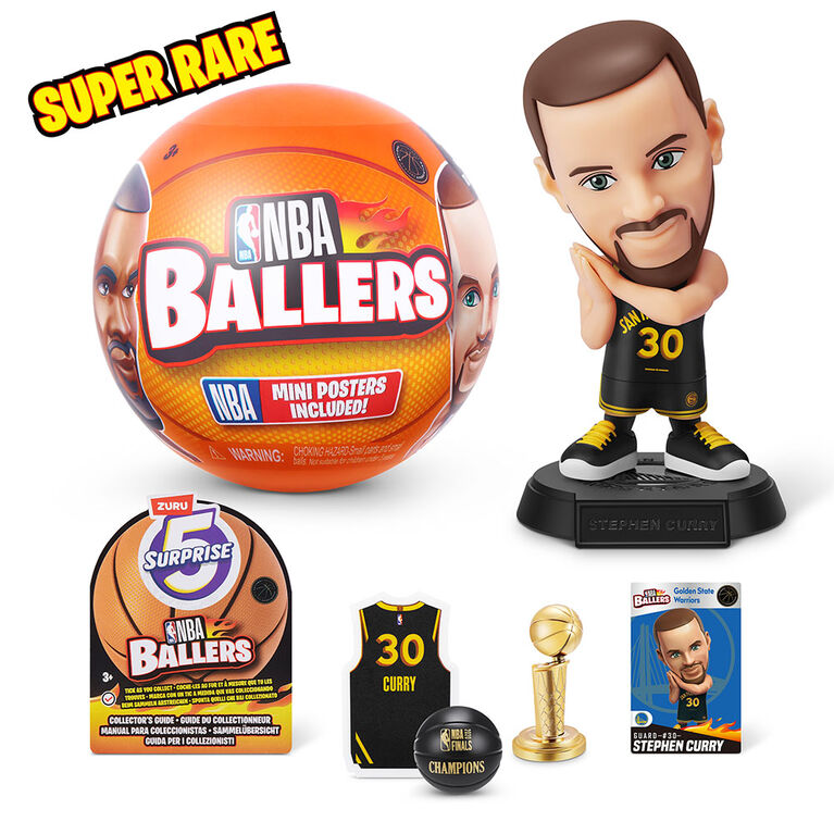 5 Surprise NBA Ballers - 1 par commande, la couleur peut varier (Chacun vendu séparément, sélectionné au hasard)