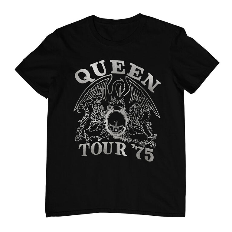 Queen- Tour '75- T-Shirt noir