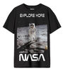 Nasa  Moon- Landing Black T-Shirt