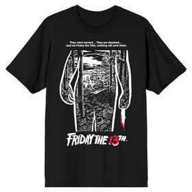 Friday the 13th Movie Poster Black T-Shirt