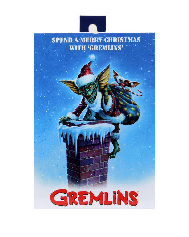 Gremlins Père Noël Stripe et Gizmo à l'échelle 7