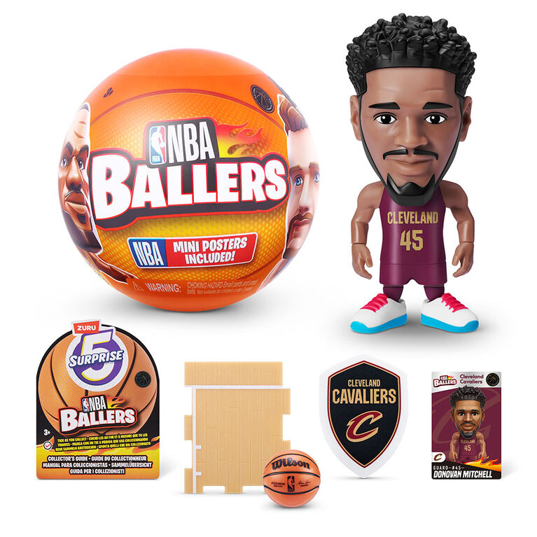 5 Surprise NBA Ballers - 1 per order, colour may vary (Each sold separately, selected at Random)