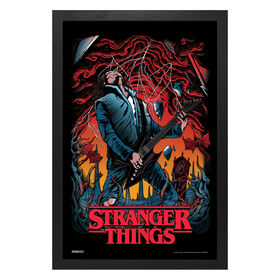 11X17 Framed Print-Stranger Things-Guitar Hero