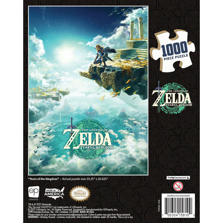 USAopoly The Legend of Zelda "Tears of the Kingdom" Casse-Tête De 1,000 Pièces - Édition anglaise