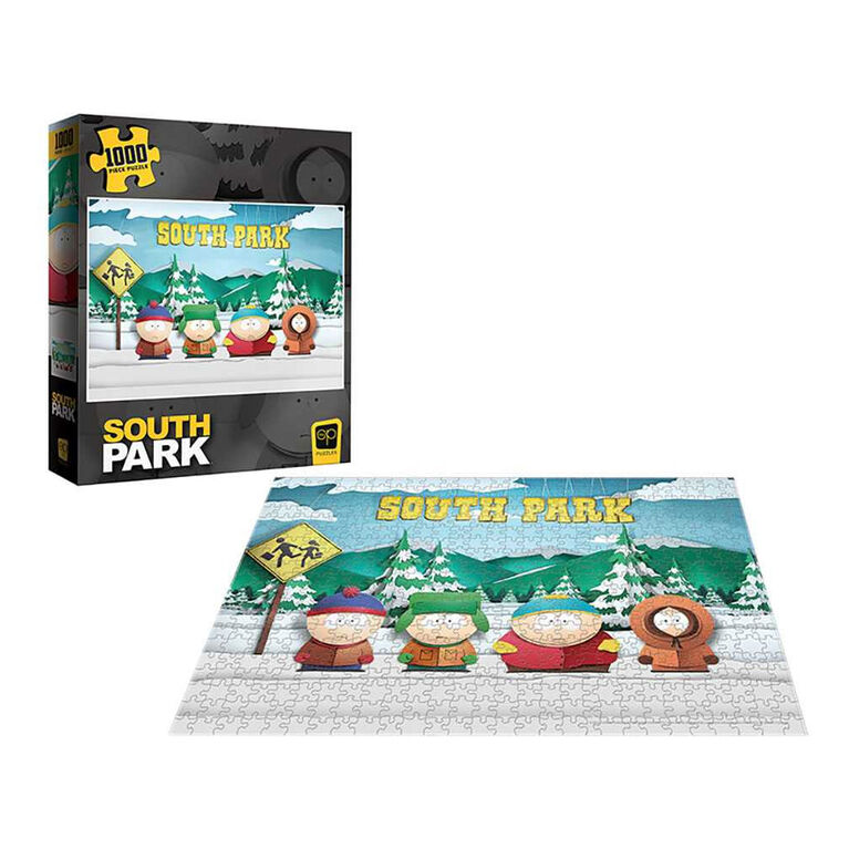 USAopoly South Park "Paper Bus Stop" 1000 Piece Puzzle - English Edition