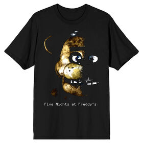 Five Nights at Freddy's Fazbear Visage Noir T-Shirt- Petit