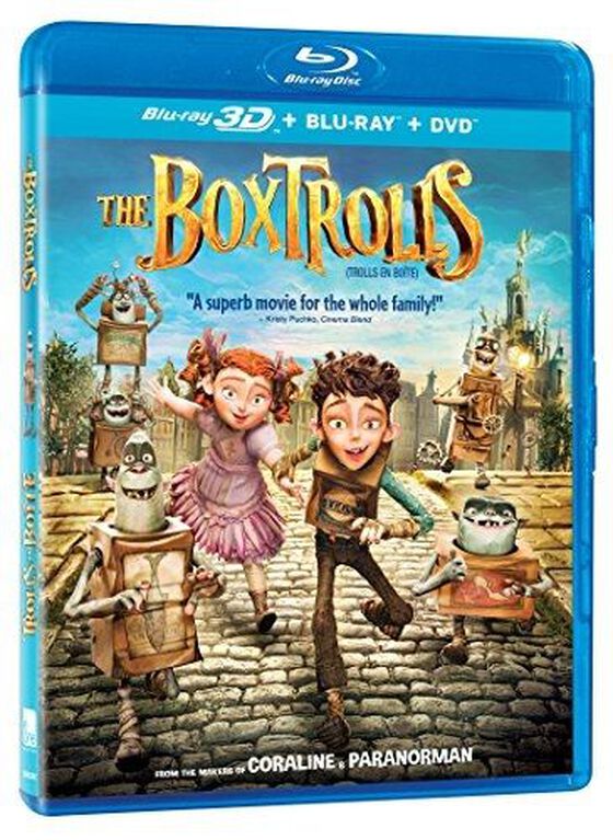 The Boxtrolls [Blu-ray 3D + Blu-ray + DVD] (Bilingual)