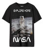 Nasa  Moon- Landing Black Tshirt-X Large