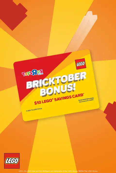 Get a LEGO® Bricktober savings card!